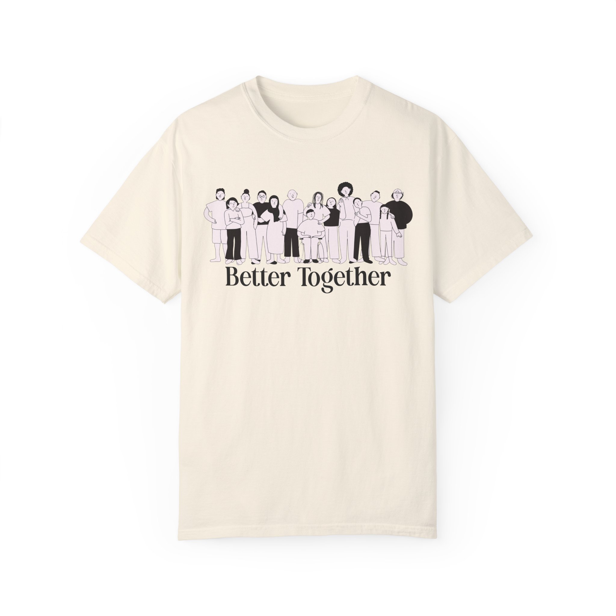 Better Together Unity T-Shirt – B&W Small Print