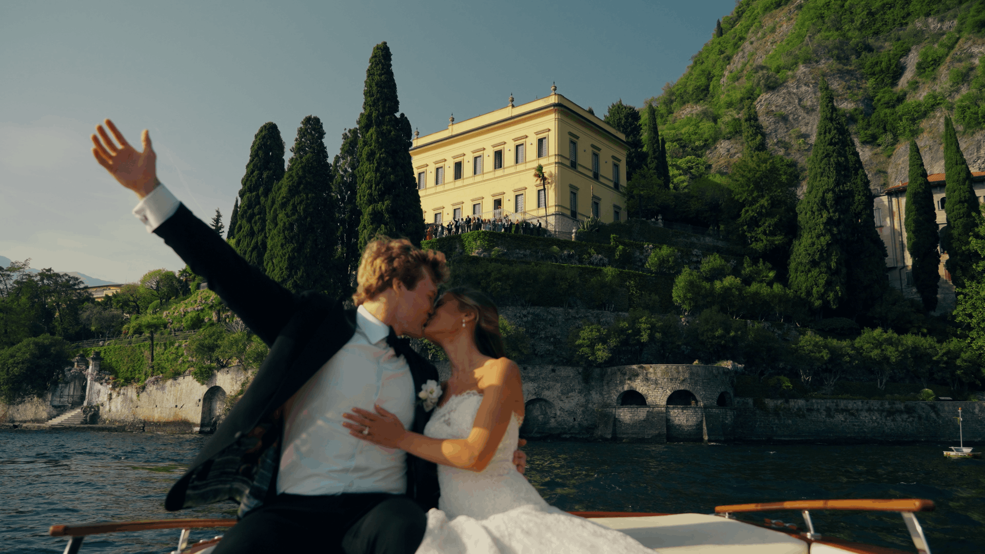 Maddie and JD wedding film on Lake Como