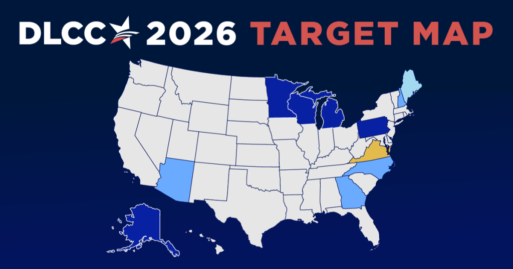 The DLCC Target Map 2026 Democratic Legislative Campaign Committee 2026 Update TargetMap Header Meta V2 2 1024x538 