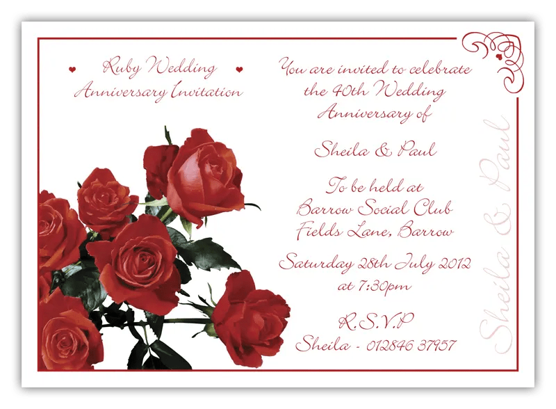 Ruby Wedding Invitations D L Designs - Professional Mountain Art - 4K