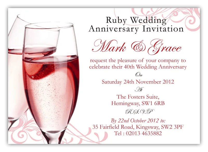 Ruby Wedding Invitations D L Designs - Landscape Image Collection - High Resolution Quality