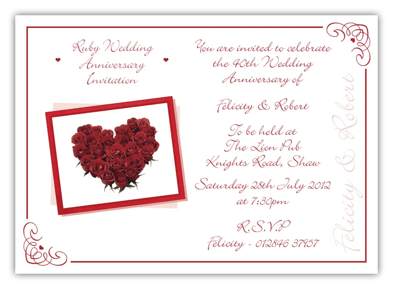 Ruby Wedding Invitations D L Designs - Retina City Patterns for Desktop