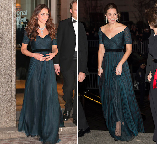 Dlisted File Under How Dreadful Duchess Kate Recycled A Dress For A Fancy Dinner Party Last Night