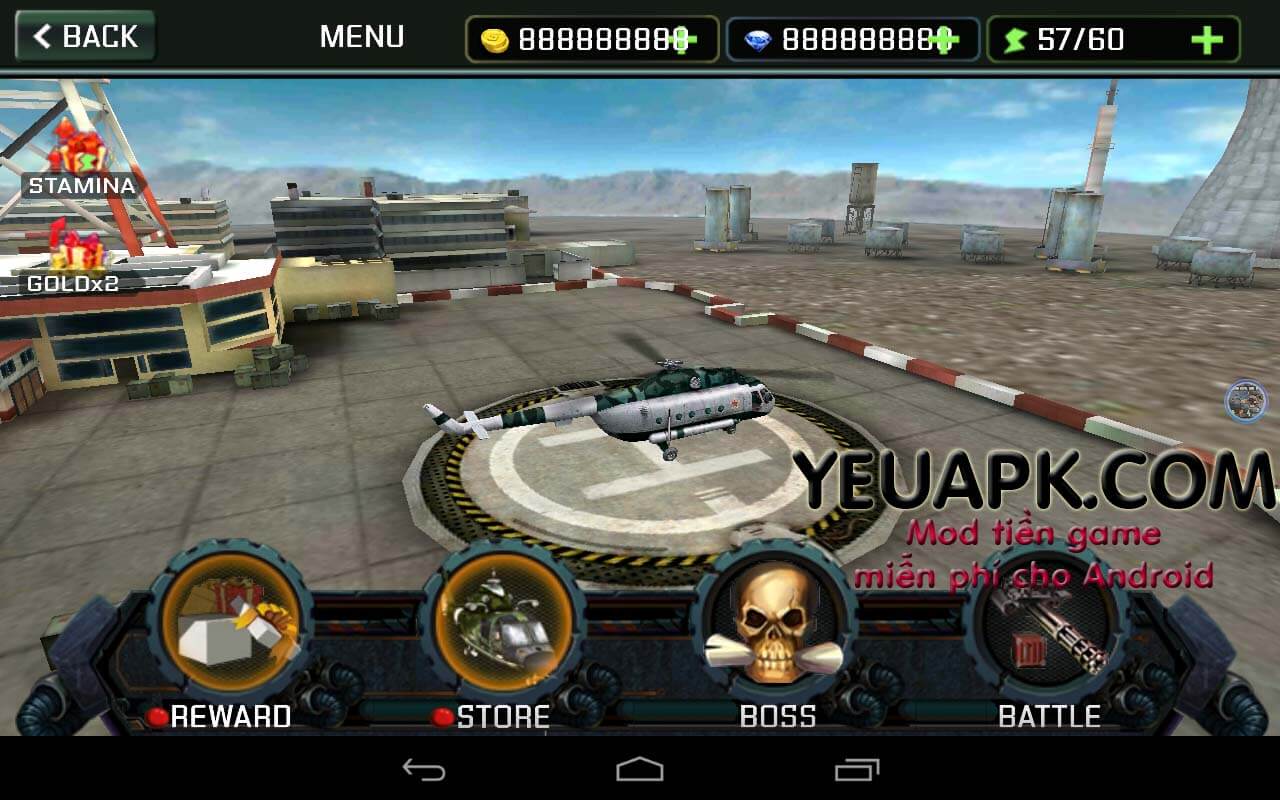 Gunship strike v1.0.9 mod tiền