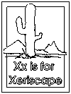 letter x coloring pages