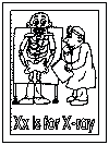 letter x coloring pages