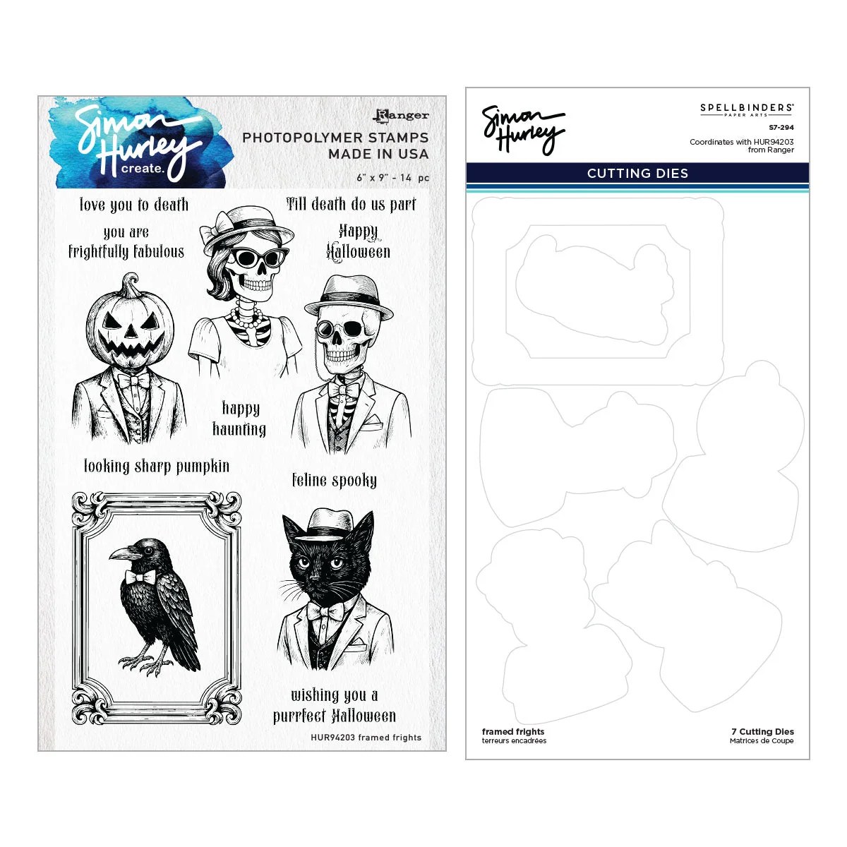 Framed Fright Stamp & Die Bundle