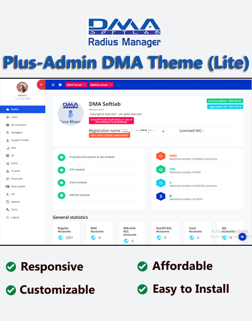 DMA Softlabs Radius Manager DMA Softlabs Radius Manager