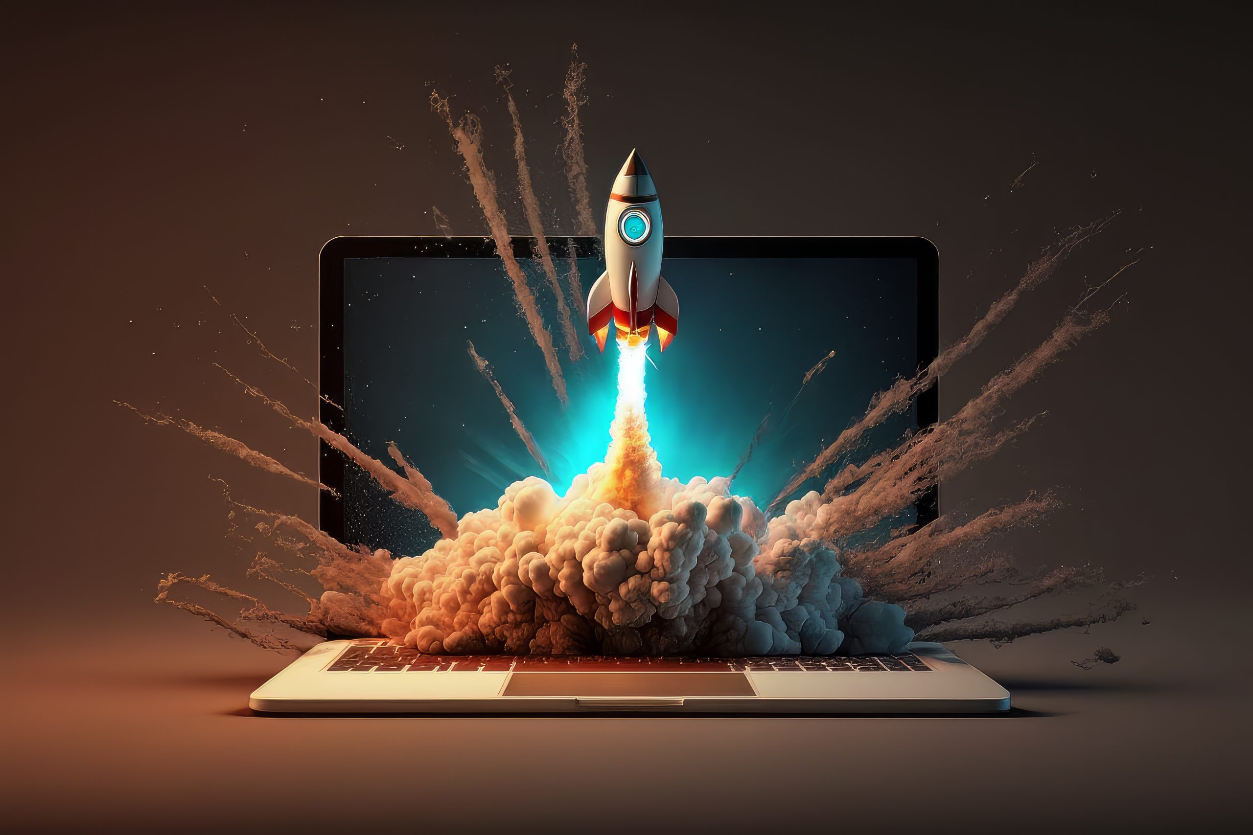 Image IA business qui décolle