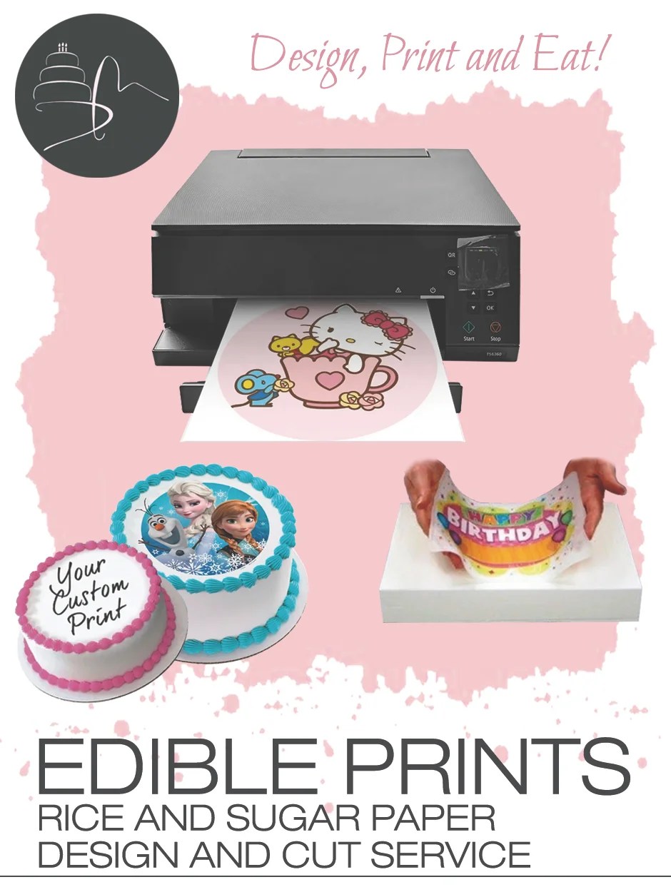 Edible Print Rice. Customized Service in edible paper. Letter size.
