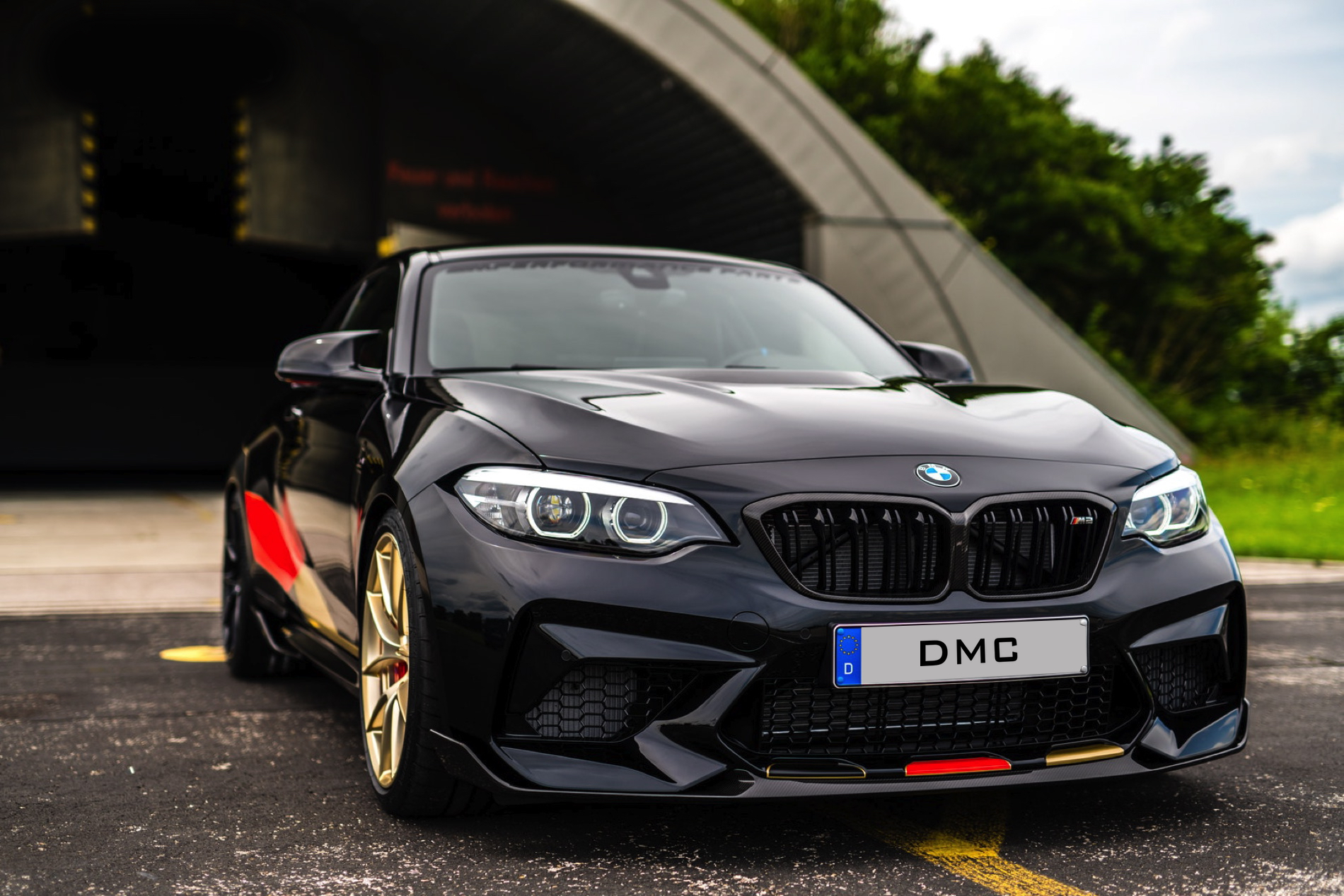 Bmw 2 series m2 cs competition bumper front splitter carbon fiber
