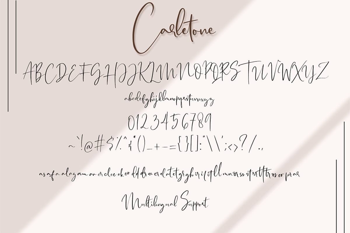 Carletone Font Preview7