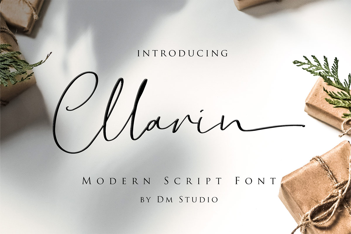 Cllarin - Modern Script Font