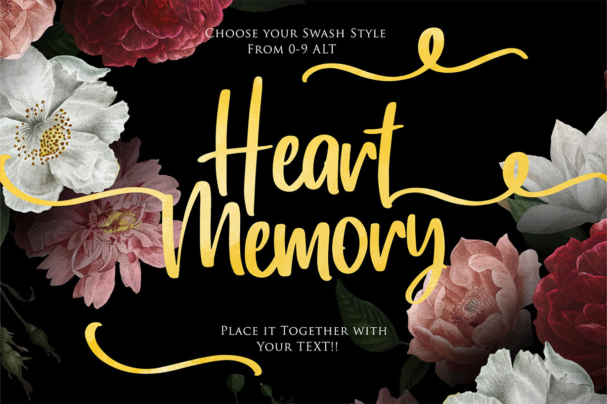 Heart Memory Font Preview2