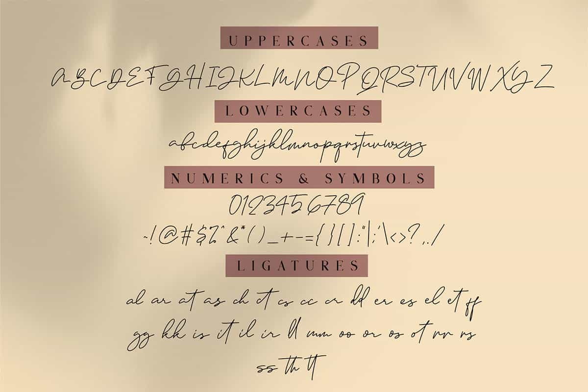 Janethville Font Preview7