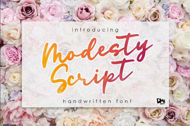 Modesty Script Font Preview1