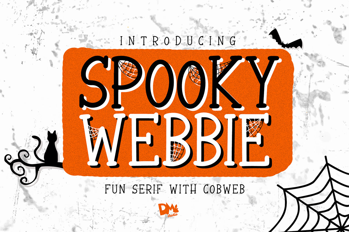 Spooky Webbie Font Preview1