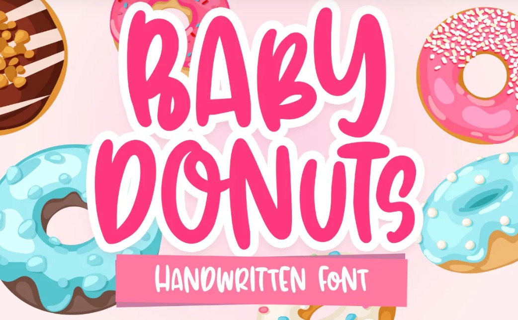 Baby Donuts Fun Handwriting Font