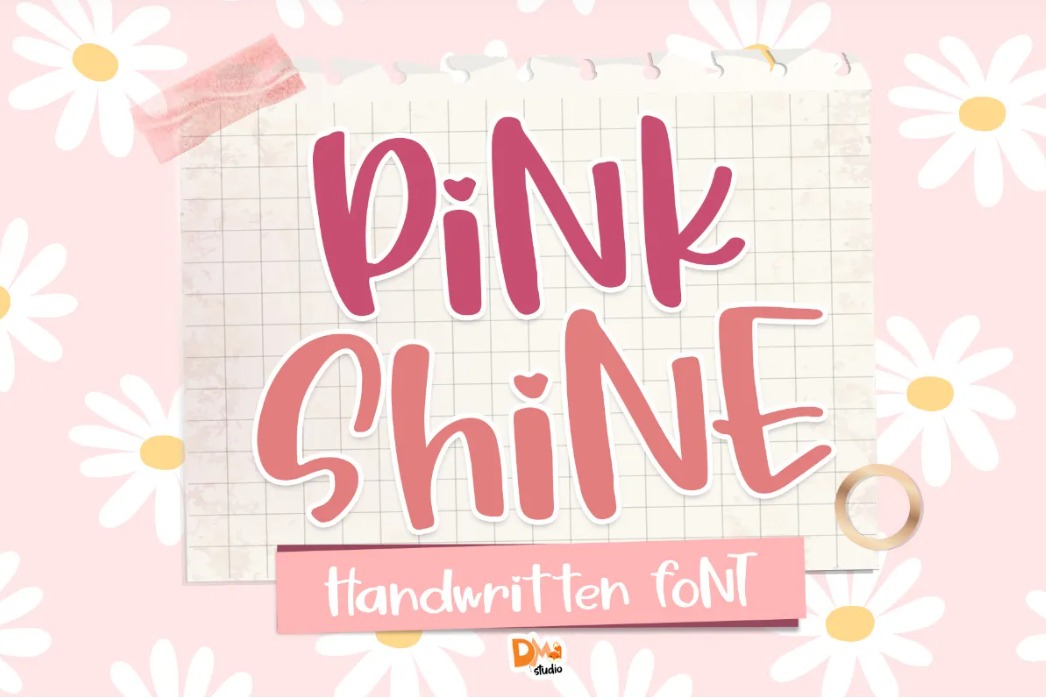 Pink Shine Fun Handwritten Font