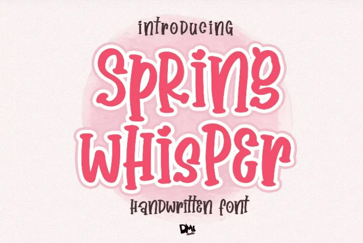 Spring Whisper Handwritten Crafty Font 