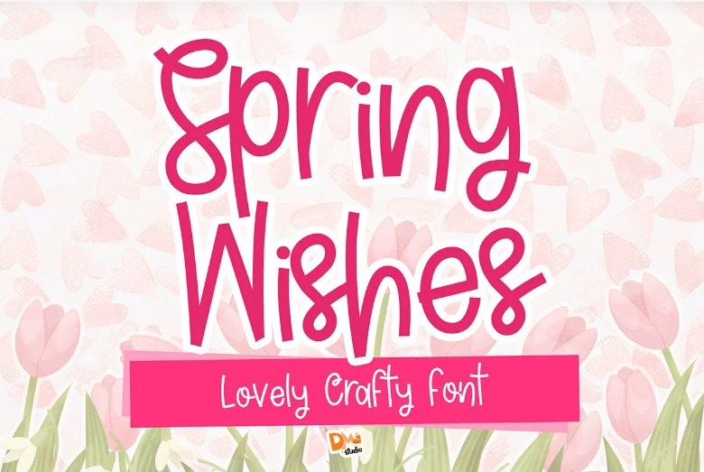 Spring Wishes as one of The Seasons Font