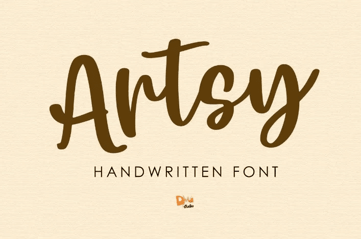 5. Artsy Handwritten Font