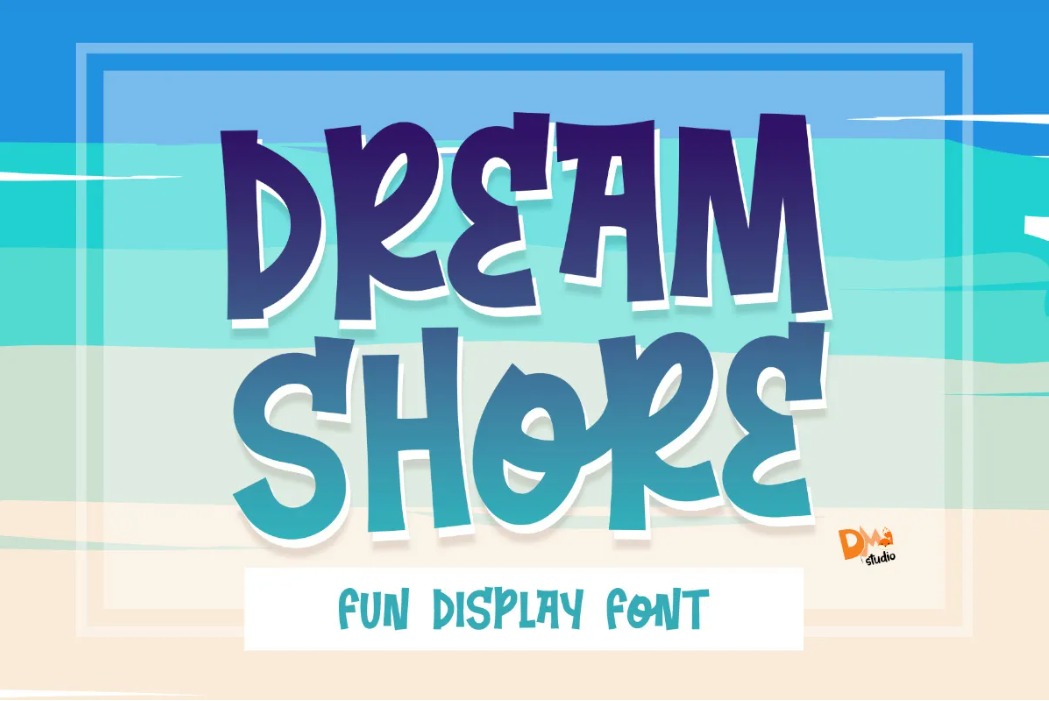 Dream Shore Fun Display Holiday Font