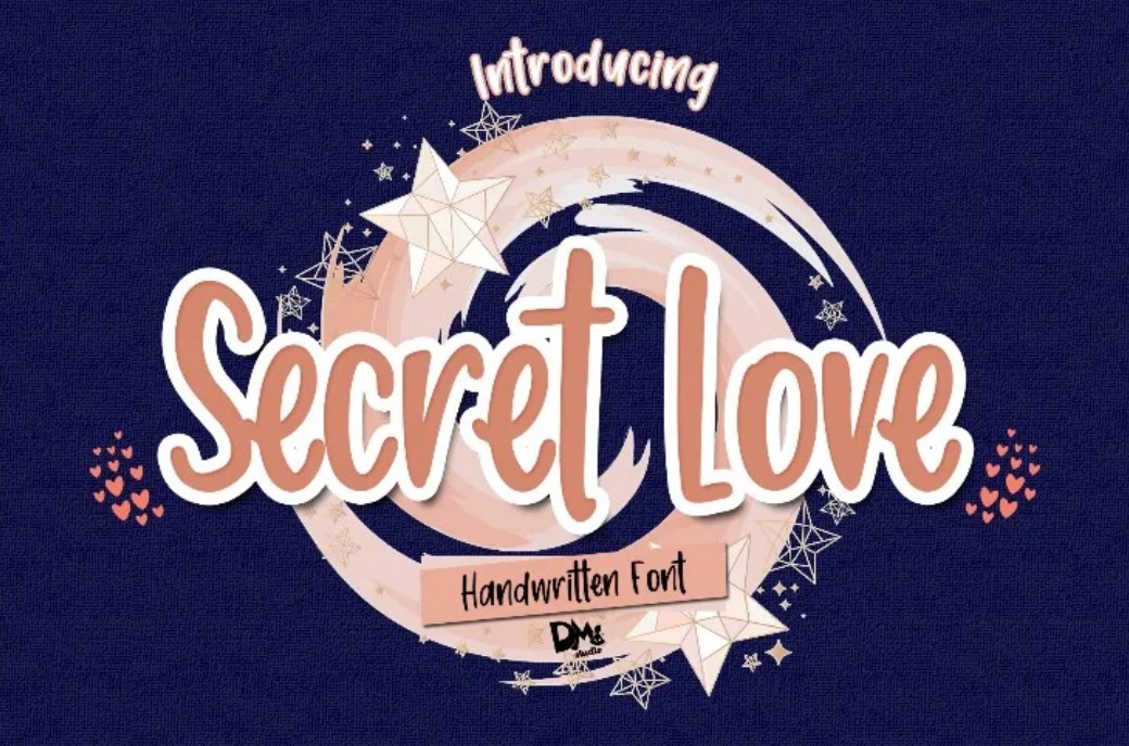 Secret Love Wedding Font