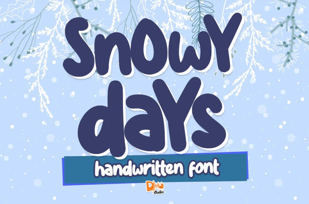 Snow Days Christmas Holiday Font