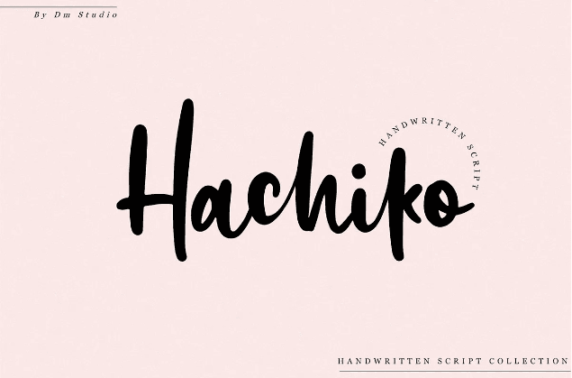 Hachiko Bold Tattoo Font