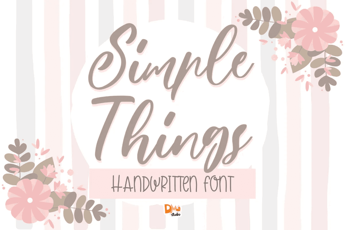 Simple Things handwritten font