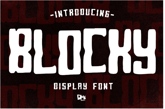 Blocky Bold Tattoo Fonts