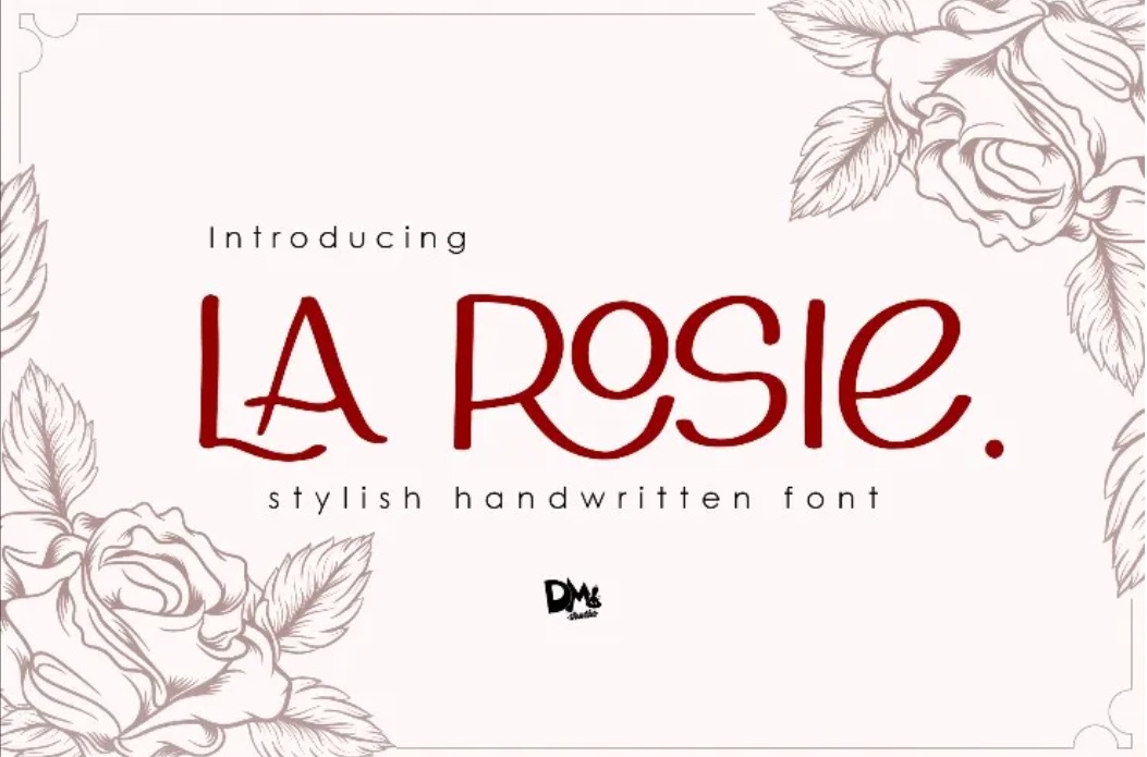 La Rosie Absorbing Wedding Font