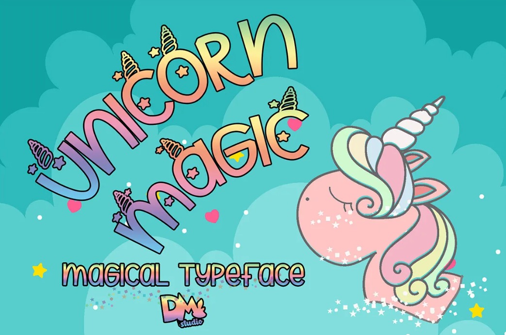 Unicorn Magic Holiday Font