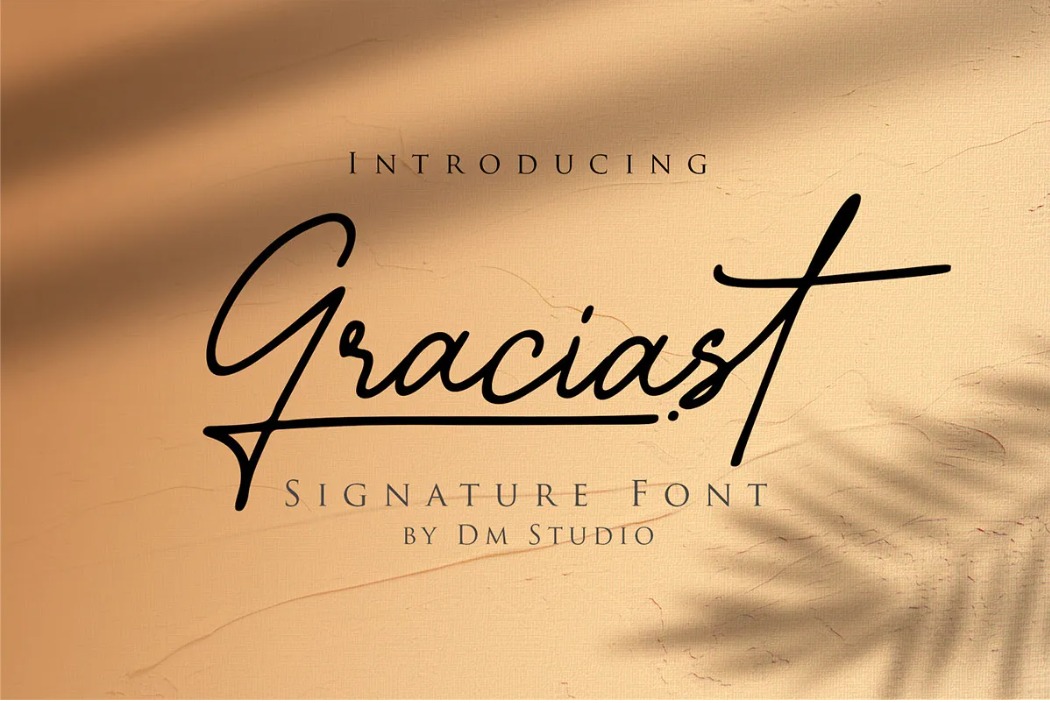 Graciast Bewitching Wedding Invitation Font