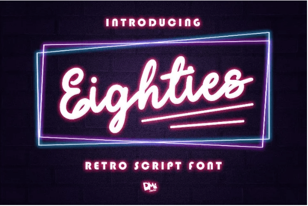 Eighties Retro Bold Font