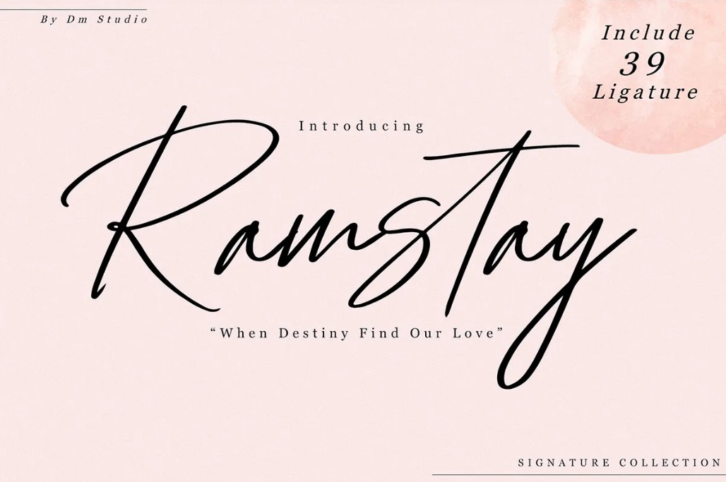 Ramstay Captivating Font for Wedding Anniversary Quotes