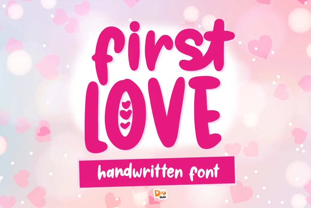 First Love Handwritten Wedding Invitation Font