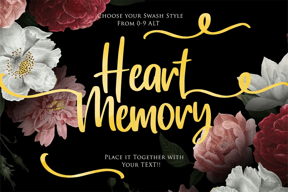 Heart Memory font