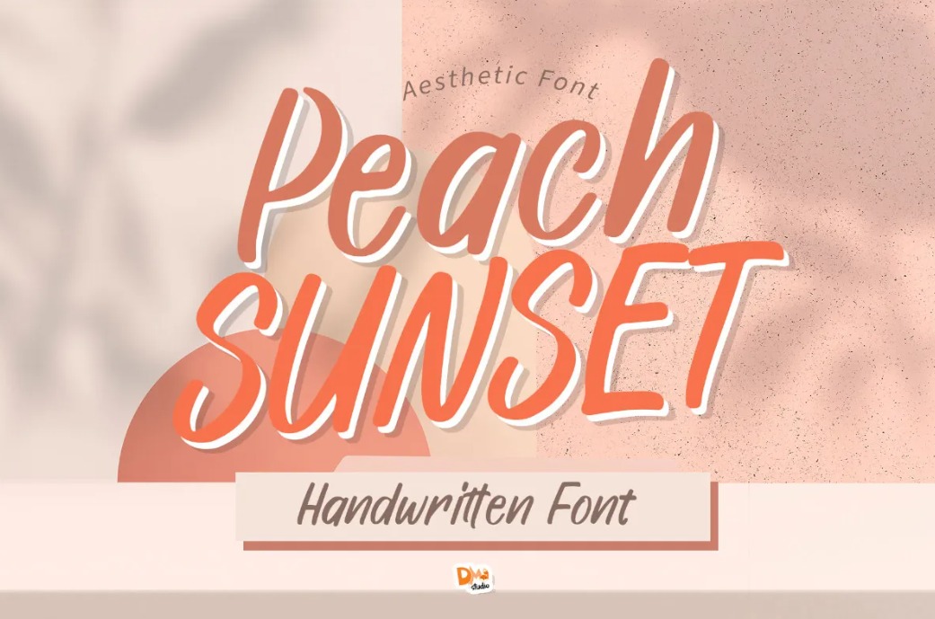 Peach Sunset Handwritten Font