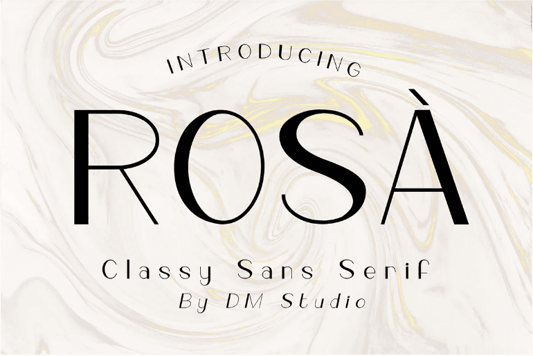 ROSA font