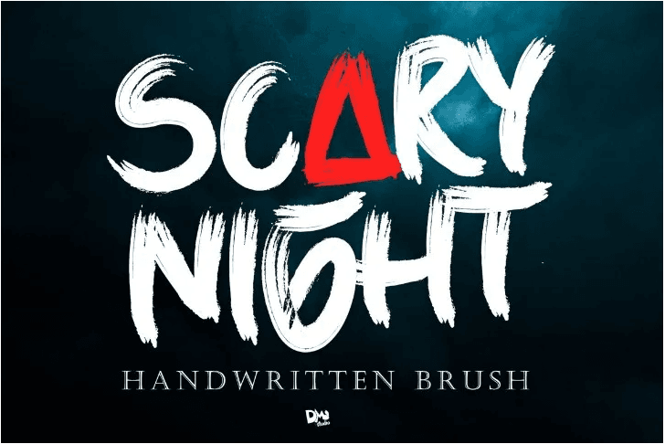 Scary Night font