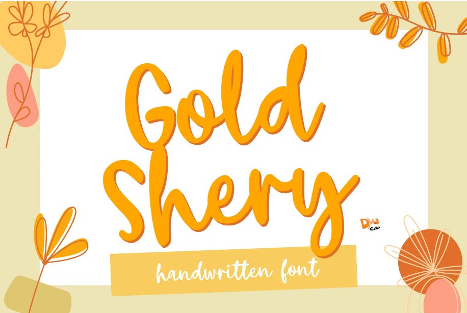 Golden Sherry Handwritten Font