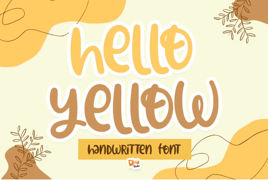 Hello Yellow Quirky Font