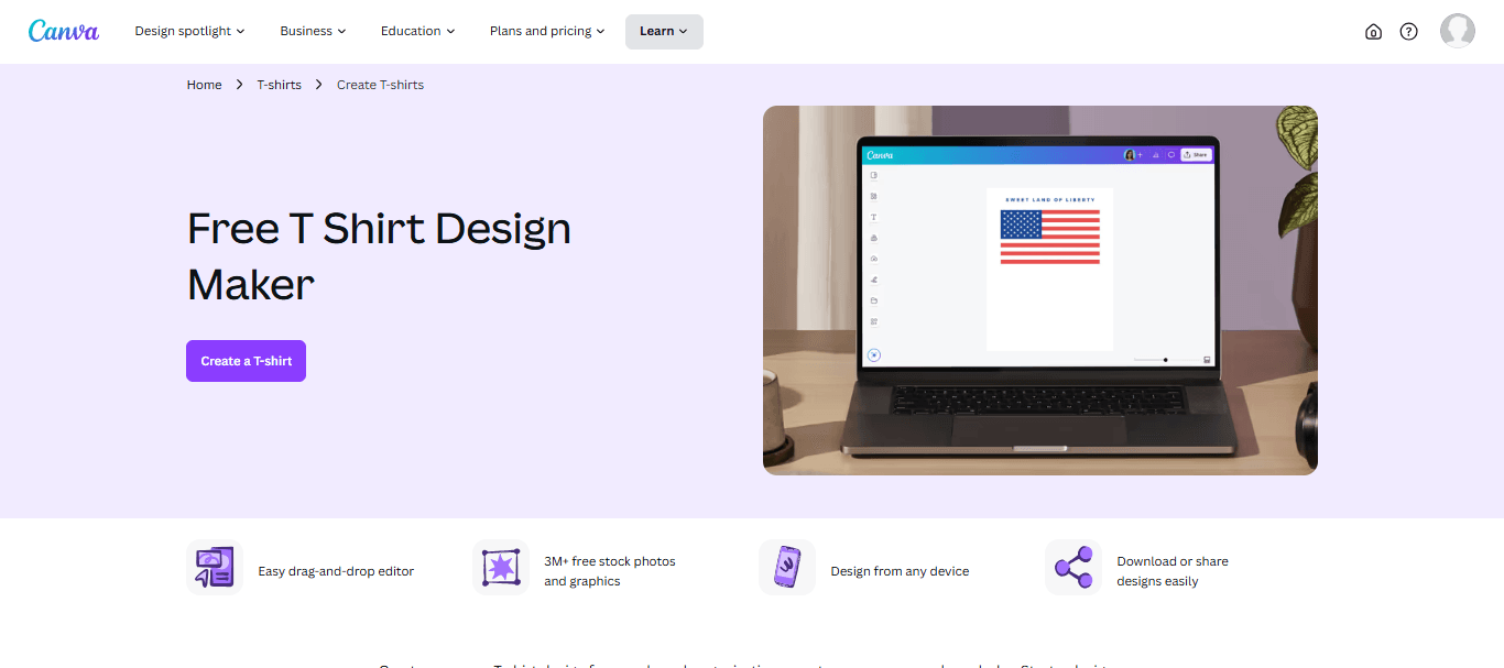 Canva’s website