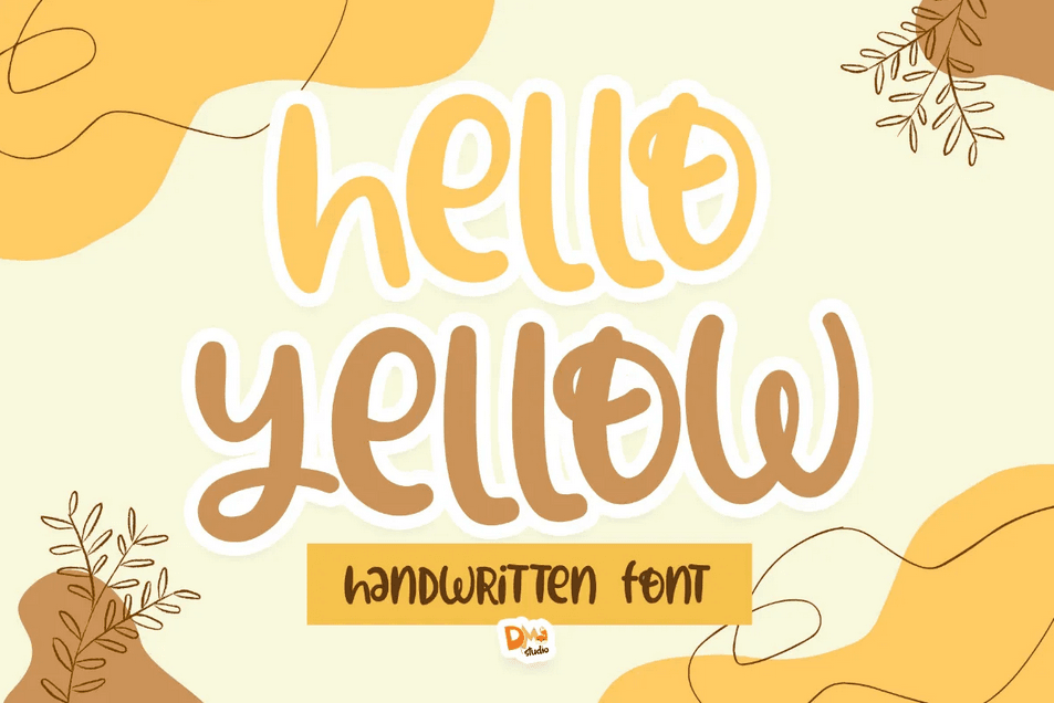 2. Hello Yellow Font