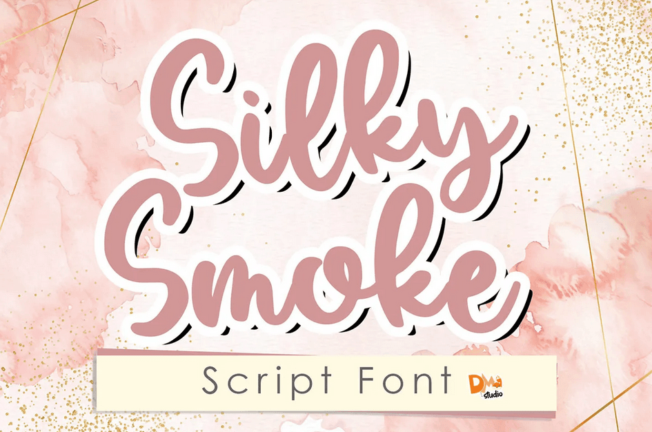 22. Silky Smoke – Script Font