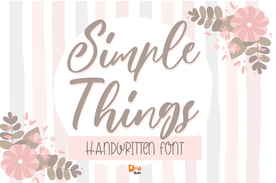 4. Simple Things Font