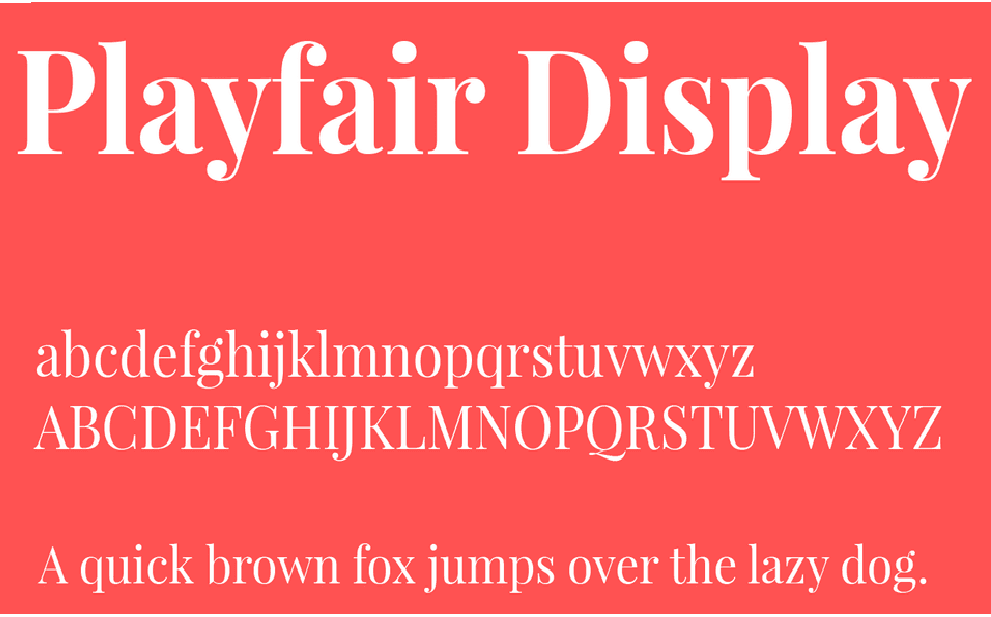 6. Playfair Display