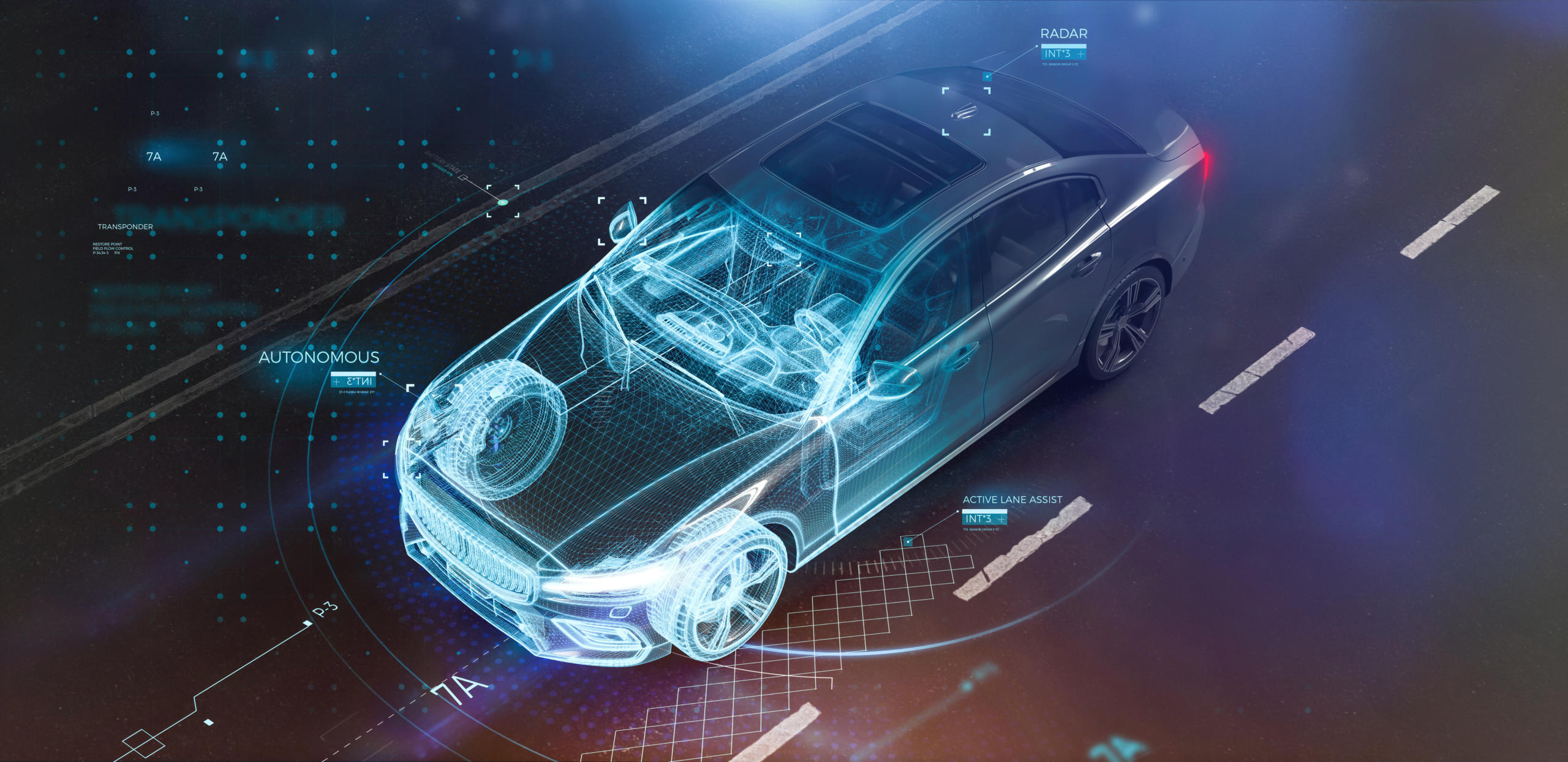 Vehicle using AI to run the sensors